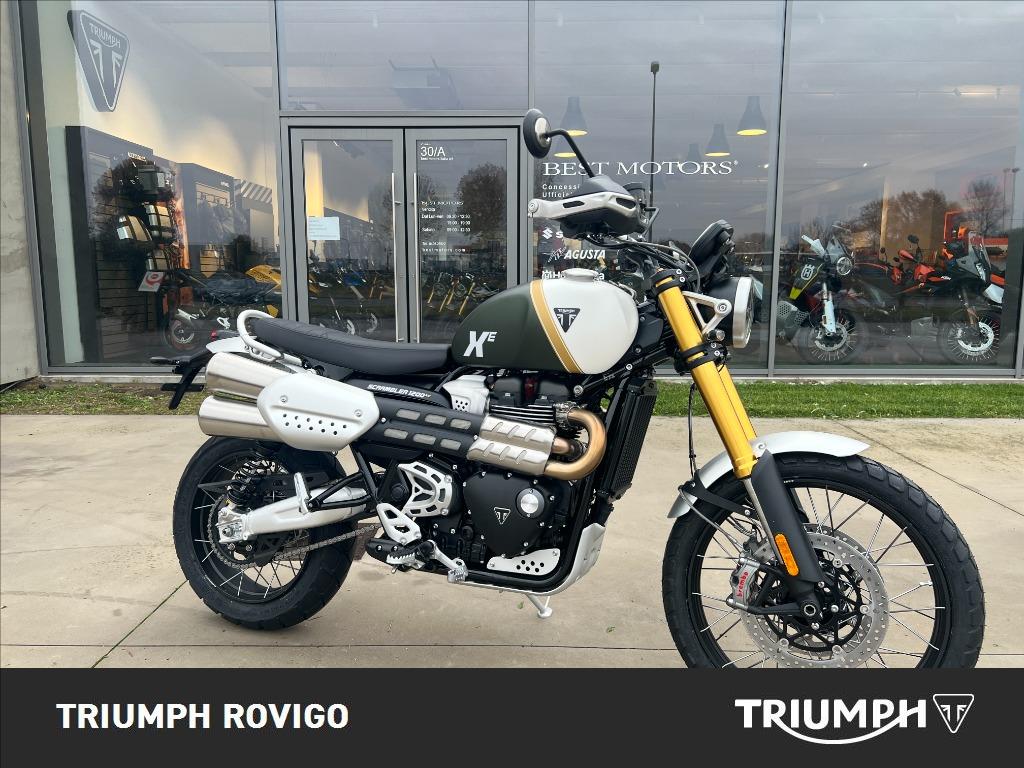 TRIUMPH Scrambler 1200 XE Matt Khaki Green / Matt Crystal White Abs