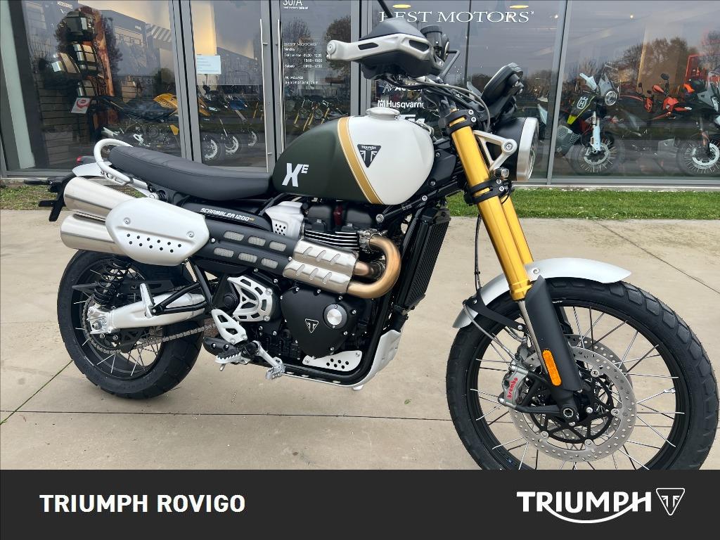 TRIUMPH Scrambler 1200 XE Matt Khaki Green / Matt Crystal White Abs